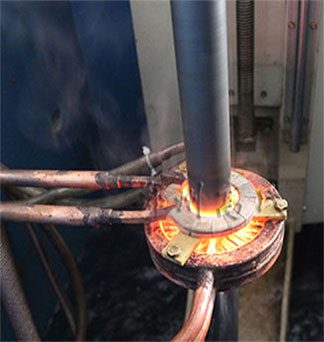  Linear optical axis hardening by medium frequency induction heating machine 