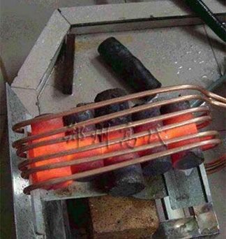 Medium frequency induction heating power supply for heating and heat treatment of fasteners