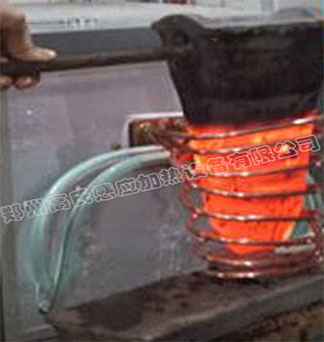  Bucket teeth heating by medium frequency induction heating power supply 