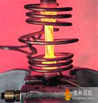  The non-standard bar heating by medium frequency induction heating furnace 