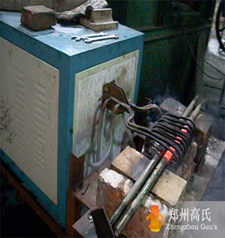  U-bolt heating by medium frequency induction heating power supply 