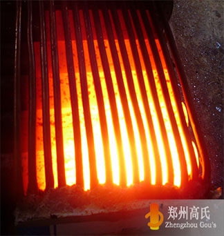  Round steel heating by medium frequency induction heating power supply  