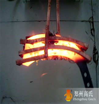  Harvester blade hardening by medium frequency induction heating equipment 