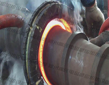  Roll quenching by medium frequency induction heating machine 
