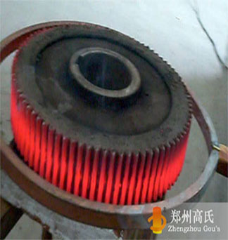  Overall hardening of gears by medium frequency induction heating machine 