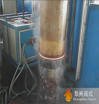  Half shaft hardening by medium frequency induction heating machine 