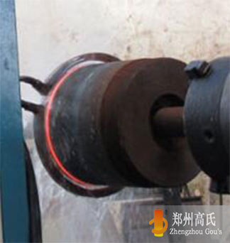  Large shaft hardening by medium frequency induction heating machine 