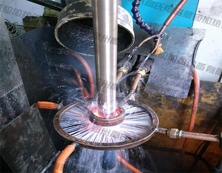  Piston rod quenching heat treatment by medium frequency induction heating machine 