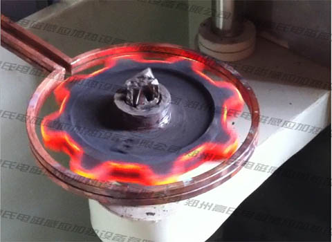  Quenching treatment of gray cast iron gears by high frequency induction heating machine 