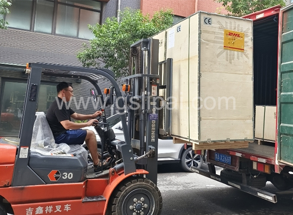 Medium frequency induction heating furnace shipped to Poland